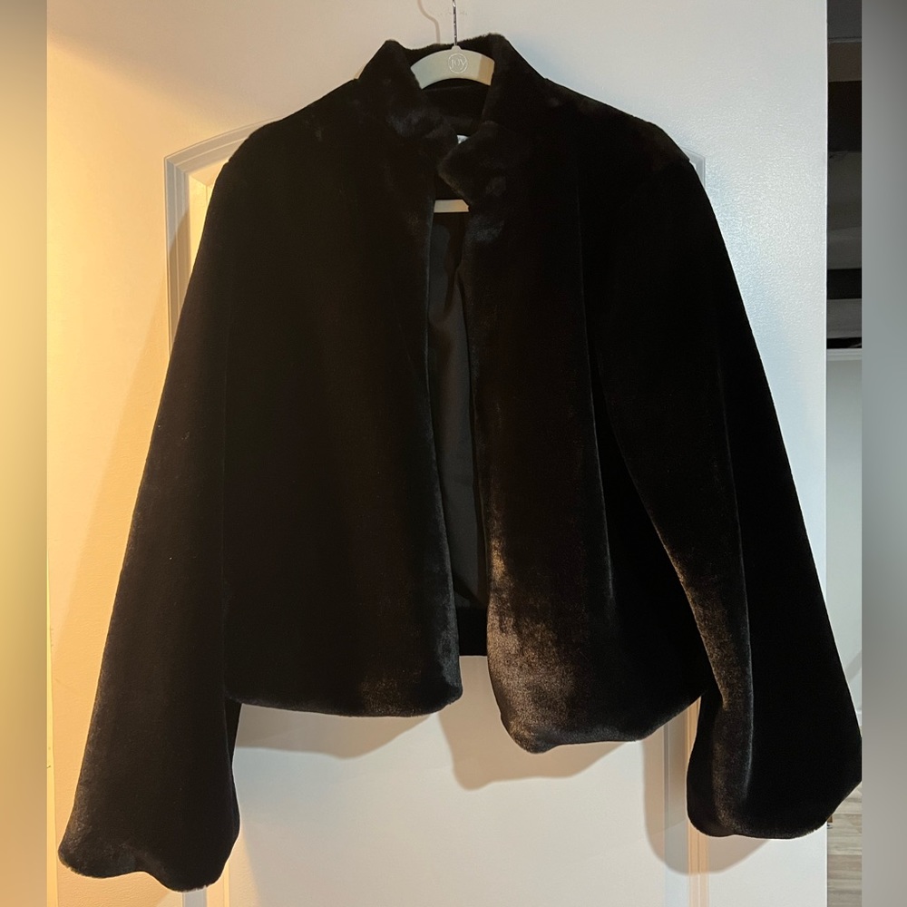 Tularosa Faux Fur Cropped Jacket